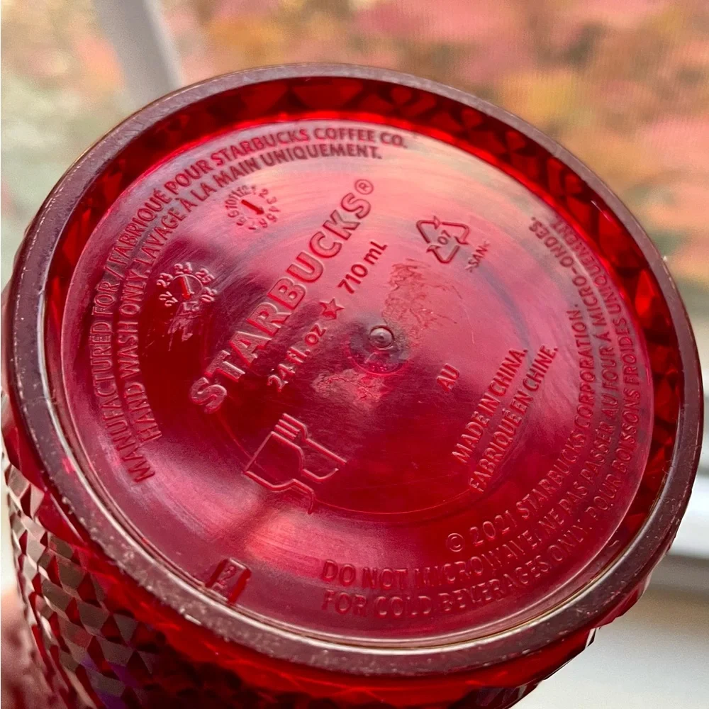 Starbucks vibrant red